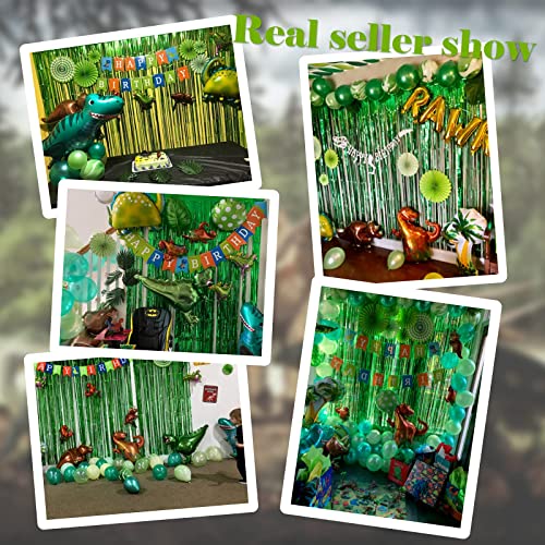 Dinosaur Birthday Party Decoration Set, 92 Pcs Set With Dinosaur Themed Party Favors Include Dinosaurs Balloons, Happy Birthday Banner,Backdrop,Paper Fan,Curtains,Pump Perfect For Your Kid's Party Dinosaur Birthday Party Decoration Set, 92 Pcs Set With Dinosaur Themed Party Favors Include Dinosaurs Balloons, Happy Birthday Banner,Backdrop,Paper Fan,Curtains,Pump Perfect For Your Kid's Party